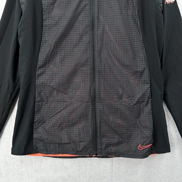 Nike Golf Tour Performance Jacket &‎ Vest Womens MEDIUM Lightweight Black Orange - Picture 6 of 14